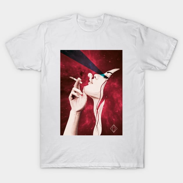 Red smoke T-Shirt by juanrodc